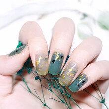 茵彩【优雅国风系列】指甲贴纸甲贴片20指美甲贴纸甲油胶片女显白3d防水持久14天可DIY拆卸穿戴成品 雁南飞