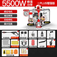塔拉斯 家用商用洗车机  220v高压清洗机 多功能便携式洗车神器刷车工具 全自动汽车高压水枪 PLUS增强调压【18米管+压力表+45°喷嘴】