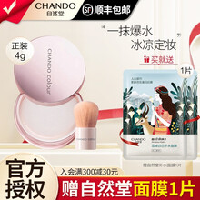 自然堂冰肌爆水定妆散粉 控油定妆蜜粉不易脱妆吸油轻薄化妆品女 冰肌爆水定妆散粉4g便携装