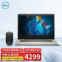 戴尔（DELL）成就3400轻薄本 14英寸网课办公学生手提商用笔记本电脑 i5-1135G7 16G 256G固态+1T定制 【11代酷睿】高性能核显 全高清屏