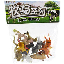 3-6周岁恐龙玩具全套仿真动物软胶小孩套装暴龙小号男孩 12只小十二生肖 643