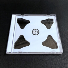 90CD光盘盒 单片装明单CD盒透明光碟盒子双片装专辑塑料碟盒dvd包装壳 90CD白双（双碟装 25个）