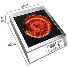 金铂喜商用电磁炉家用5000w瓦定时台式电陶炉3500W电磁灶4200W大功率 电陶炉：平面旋钮3500W(全钢壳)