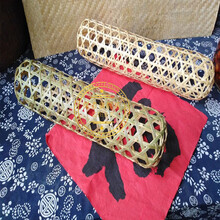 劲胜（JIN SHENG） 竹夫人 竹夫人竹制抱枕竹编枕头老人孕妇搁脚通风降温按摩家居灯具竹枕靠 大号青皮抱枕 竹青