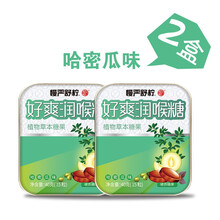 慢严舒柠好爽润喉糖搭配润嗓子植物草本糖果薄荷含胖大海 （MINT）老师润喉片含片 哈密瓜味40g*2盒