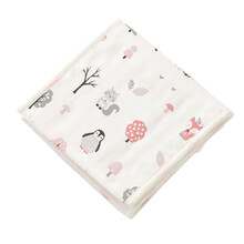 艾娜骑士 婴儿肚围 儿童护肚新生儿竹棉全棉纱布护脐带 春秋薄款 企鹅-全棉纱布