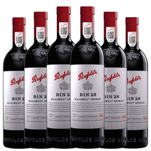 超市	【奔富一级授权店】奔富 Penfolds 红酒/白葡萄酒 澳大利亚进口葡萄酒 750ml*6瓶 整箱 奔富28 BIN 28 旋盖木塞随机