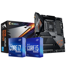 技嘉 Z490/Z590主板+英特尔i7 11700KF处理器cpu主板套装游戏吃鸡超频ATX大板 【超级雕】Z590 AORUS MASTER i7 11700F/8核16线程/无核显