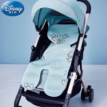 迪士尼宝宝（Disney Baby）婴儿推车凉席 夏季冰丝宝宝凉席垫儿童汽车座椅凉垫子婴儿用品 蓝色米奇