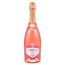 超市	摩提女孩儿 Moet&Girl 桃红起泡酒 女士香槟葡萄酒果酒低度甜酒 750ml/瓶