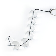 谜姬 SM后庭拉珠 后庭肛塞 男女用扩肛器 夫妻房事成人情趣性用品另类玩具 迷你后庭拉珠【直径1.5cm长14.0cm】