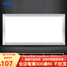 ‼️殴普嵌入式led厨卫灯集成吊顶灯 厨房卫生间吸顶灯铝扣板300*300*600平板灯 300*600银色40W