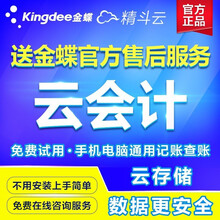金蝶（kingdee） 金蝶云会计财务软件 精斗云在线手机电脑网络企业版做账代账记账电脑系统管理软件 5用户/10账套
