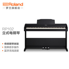 罗兰（Roland）RP102立式电钢琴88键重锤成人儿童家用练习初学者数码钢琴 黑色