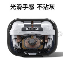 巴蒂尼 适用airpods2保护套airpodspro苹果无线蓝牙耳机壳ipod盒二三代创意防摔硅胶 透视保护套【aripodspro3代】