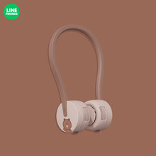 LINE FRIENDS 布朗熊挂脖风扇 便携式随身懒人运动简约随身制冷迷你静音可充电电风扇 布朗熊
