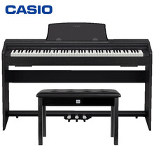 卡西欧（CASIO）电钢琴88键重锤数码钢琴 带盖家居立式电子钢琴 PX-770BK套装专业家庭教学+琴凳