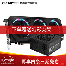 技嘉 RTX3060/Ti GAMING/VISION OC 12G猎鹰魔鹰白色雪鹰小雕游戏显卡 3060小雕2.0+技嘉550W电源