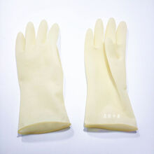 小福童天然乳胶玫瑰红洗衣家用洗碗洗菜清洁耐用防水橡胶女士贴手 1双白米 小码S（掌宽7cm以下）