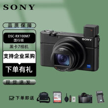 索尼 DSC-RX100M7 黑卡7相机 vlog相机 抖音网红达人推荐相机 DSC-RX100M7国行版 官方标配