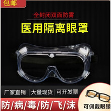 眼罩防护眼镜男防尘飞溅眼镜防疫 医用护目镜 一副