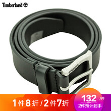 Timberland添柏岚男士腰带 休闲简约针扣裤带 奢侈品 黑色B7539708 32