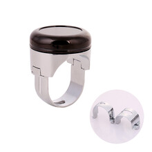 汽车方向盘助力器通用助力球拐弯倒车省力球轴承辅助器操控球 亮面黑