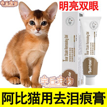 阿比西尼亚猫去泪痕膏猫泪痕片清洁营养膏去除泪痕粉神器拌猫粮 去泪痕膏两支
