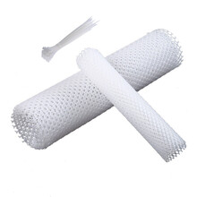 羽翎塑料网格窗台防坠围栏塑料网防护网家禽养殖网防盗窗防猫窗网隔离阳台防坠脚垫 2m长*50cm宽(孔径0.8cm)