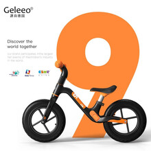 杰立欧（Geleeo)德国平衡车儿童无脚踏1-2-3岁宝宝滑步学步滑行溜溜车车子6小孩 【欧文莱黑】【送护具打气筒】