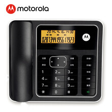 Motorola 摩托罗拉CT330C 来电显示有绳电话机橙色背光免提通话钢琴烤漆来电显示家用办公 黑色