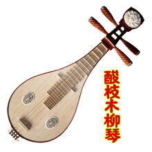 柳琴 柳琴花梨清水抛光儿童入门学生练习成人考级老师演奏民族乐器 酸枝木柳琴