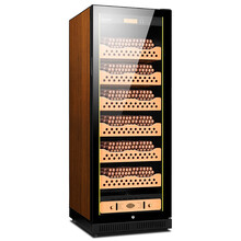 富客（FUKE）FK-120C1变频恒温恒湿双温雪茄柜红酒柜负离子空气净化雪茄保湿柜 棕色 雪松木裸养款