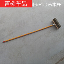 混凝土刷子猪鬃一米木杆软毛洗车刷轿车车擦车除尘清洁车毂轮胎刷 8排毛25厘米刷头+1.2米木杆