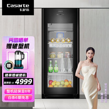 卡萨帝 （Casarte）166升智能控温高端营养保鲜冰吧离子杀菌智能控温节能静音 DS0166DK 黑色
