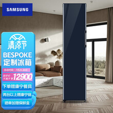 三星（SAMSUNG）244升 BESPOKE DIY自由组合冰箱 玻璃面板 金属匀冷 冷藏冷冻可调 进口 RZ24R545041(海军蓝)