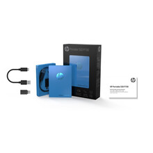 惠普（HP） 1TB Type-c USB3.1 移动硬盘 固态（PSSD） P700 磁吸式收纳 缤纷蓝 1TB