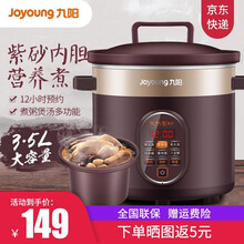 九阳（Joyoung）电砂锅电炖锅紫砂内胆煲汤锅全自动家用预约养生锅炖盅煮小米粥 DG-35ZA1