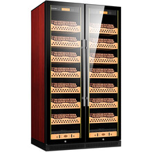 富客（FUKE） FK-188CW1变频智能双门大容量一体恒温恒湿雪茄柜恒温红酒柜 红色 雪松木裸养款