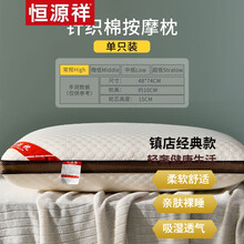 恒源祥家纺【轻奢生活】枕芯不塌陷不变形枕头护颈椎枕助睡眠一对装单双人家用睡觉专用舒服高档品质量 水立方枕一只装(可机洗 水洗 塌陷包退)