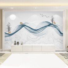 定制集成墙板竹木纤维电视背景墙板现代简约客厅背景墙护墙板 600板竹木纤维墙板3D哑光1/平方 定制