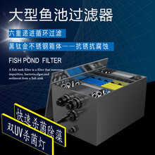 雅兹利钛金不锈钢鱼池过滤器户外中大型锦鲤鱼池水净化设备系统 双杀菌灯钛金过滤器【30-40吨鱼池过滤净化套装】