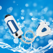 竺古力 儿童腕带手腕加压水枪亲子互动喷水枪网红款男女孩迷你沙滩玩具 白色