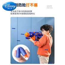 迪士尼儿童电动连发玩具枪软弹枪男加特林男孩子玩具4-56岁11生日礼物抖音网红同款 儿童枪【电池款】-礼盒装 官方标配【20发软弹+送标靶+螺丝刀】