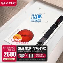 尚朋堂SD3499家用厨房公寓台式镶嵌入式电磁双灶电陶炉德国炉芯进口面板 磁旋全息半桥技术双头电磁炉 钛晶色 SD3499