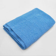40*40汽车打封釉镀晶膜清洁无边擦车抹布抛光超细纤维毛巾专用 浅蓝色10条