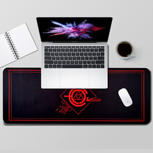 玲魅Linmath 鼠标垫大号电竞鼠标垫桌垫包边防滑脑键盘垫办公游戏鼠标垫锁边大号桌垫800*300MM神秘契约M2