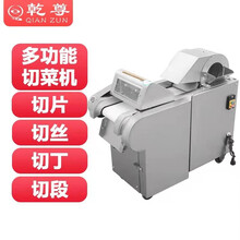 乾尊切菜机商用切片机切丁机切丝机酒店学校饭店食堂用多功能大功率全自动蔬菜切菜器切土豆胡萝卜白菜芹菜 1000型纯铜电机有机头（可切片切丝切丁切段）
