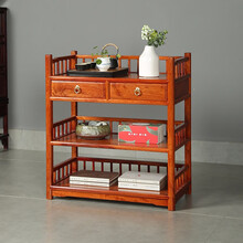 赞善茶叶柜明式家具实木餐边柜双抽屉中式落地储物柜
