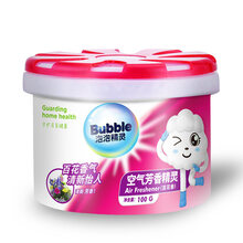 泡泡精灵泡泡精灵空气清新剂室内固体清香剂香膏卫生间厕所除臭芳香剂神器 百花香9盒